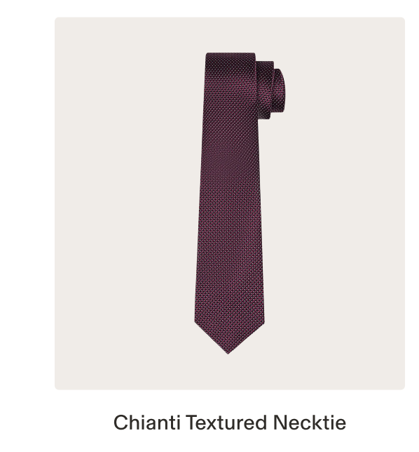 chianti textured necktie