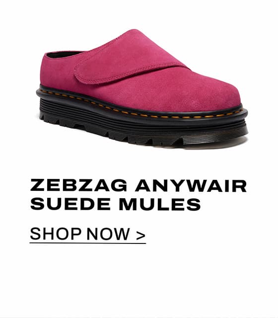 Zebzag Anywair Suede Mules in Fuchsia