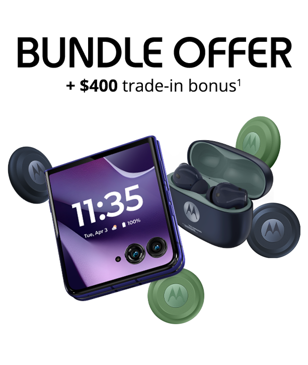 motorola razr ultra - 2026 - bundle offer $400 trade-in bonus(1)