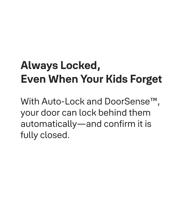 Always Locked, Even When Your Kids Forget