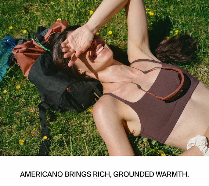 Shop Joan Racerback Bra in Americano