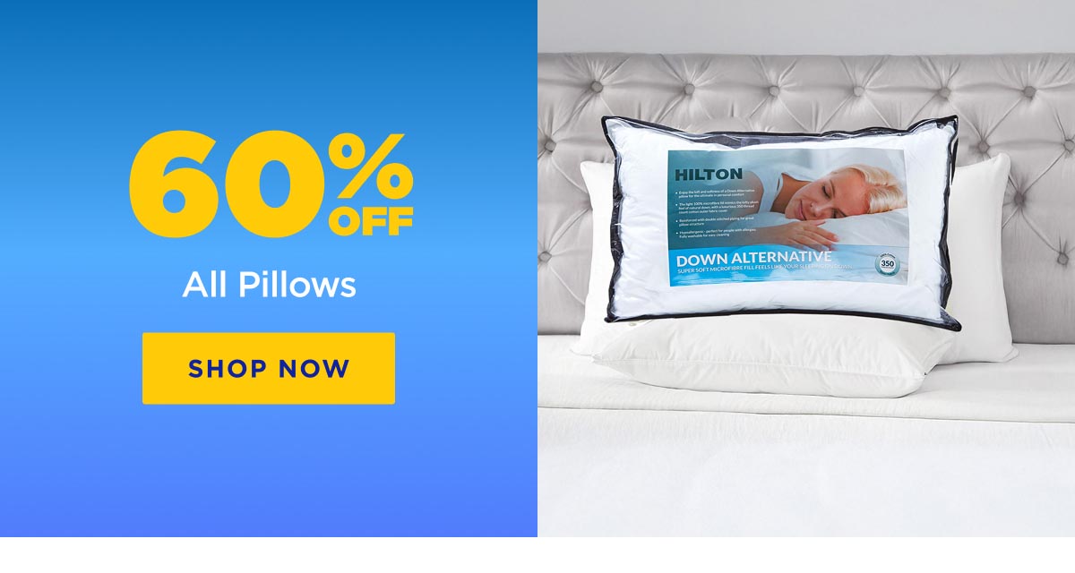 60% Off All Pillows