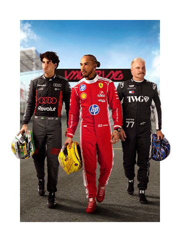 Key art for F1 25: 2026 Season Edition featuring drivers Gabriel Bortoleto, Lewis Hamilton, and Valtteri Bottas.