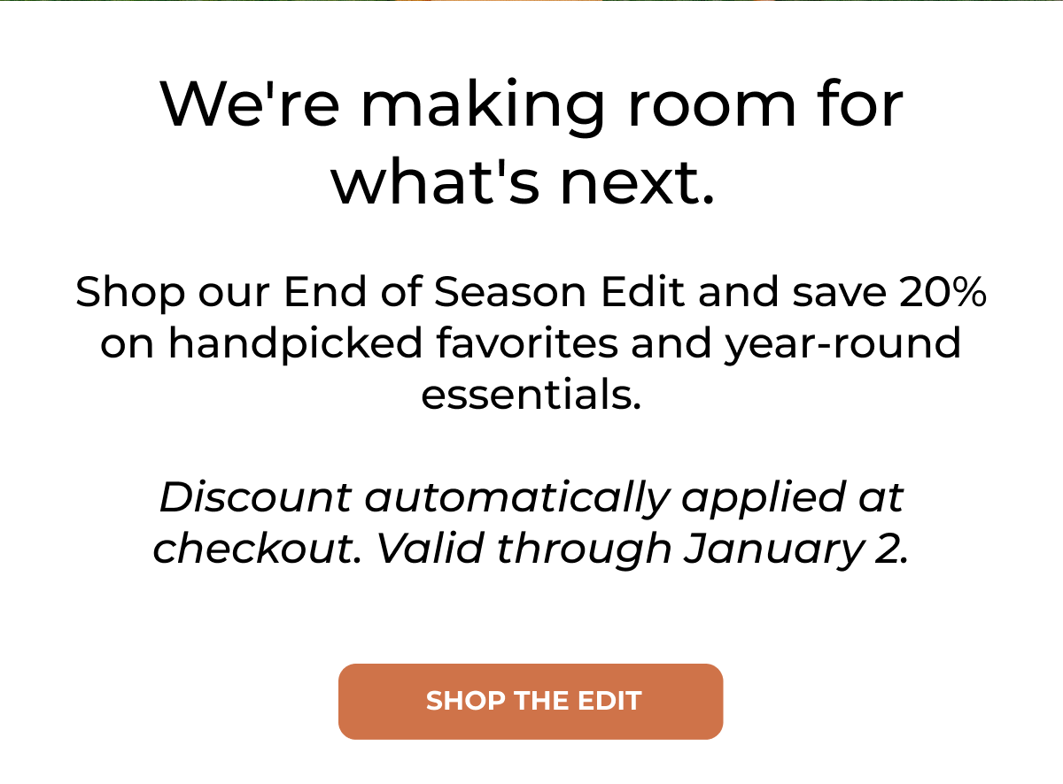 Get 20% of End of Season Edit
