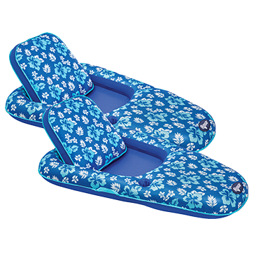 Aqua Luxury Pool Lounger, 2-Pack