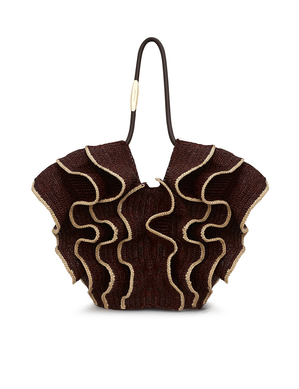 Goldentime Medium Ruffle Tote
