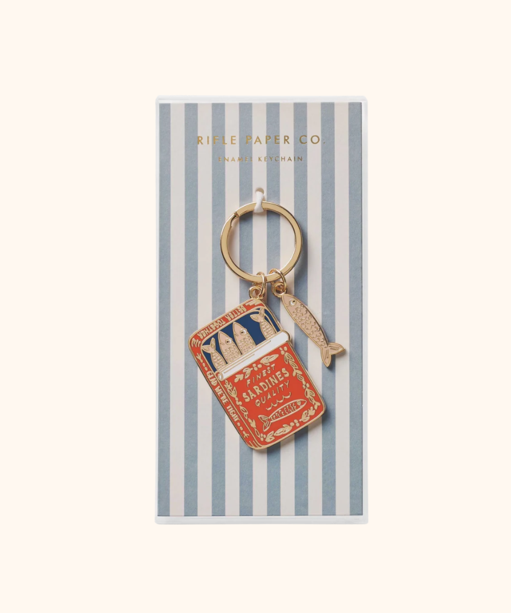 Sardines Enamel Keychain