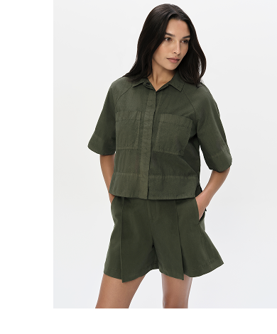 Links to Alice Shirt in Forest Green