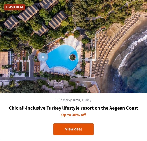 Chic all-inclusive Turkey lifestyle resort on the Aegean Coast