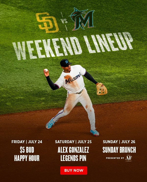 Padres vs. Marlins - July 24-26 - Buy Tickets