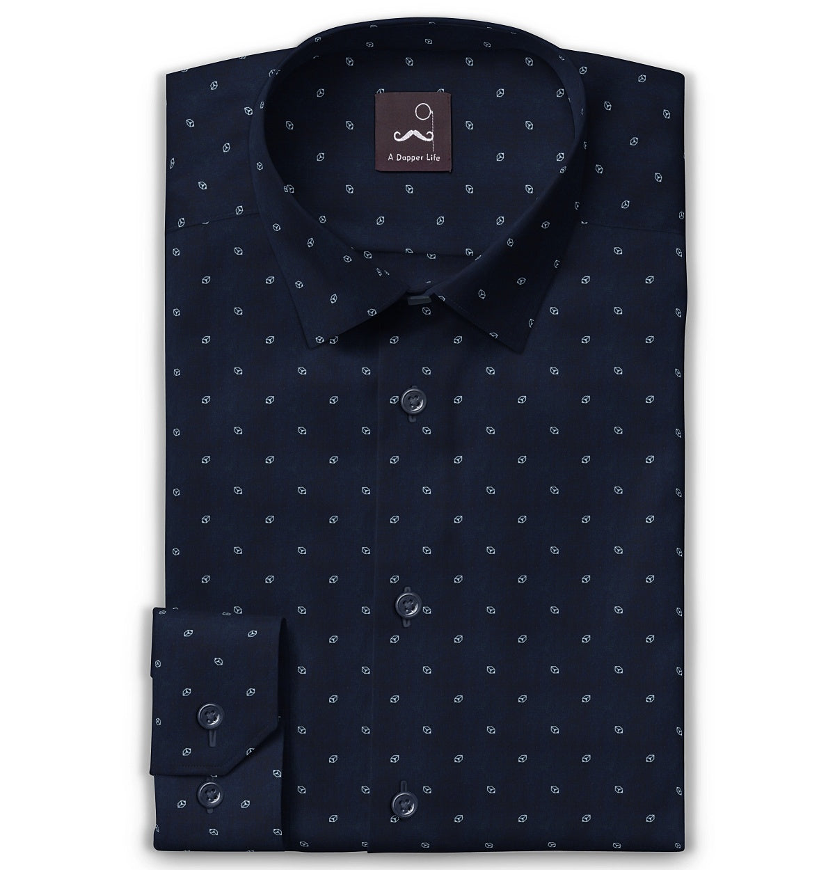 Image of Pure Cotton - Long Sleeve - Navy Prism