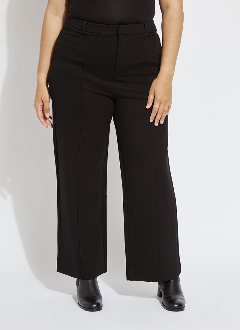 Image of Nadia Zip Front Ponte Trouser Curvy