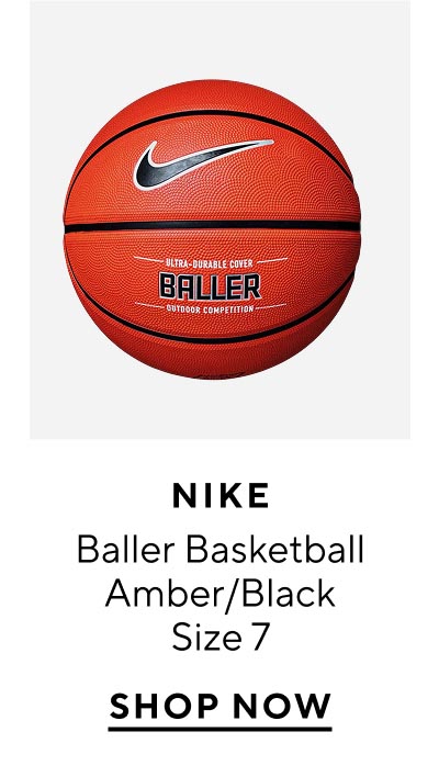 Nike	Baller Basketball Amber/Black Size 7