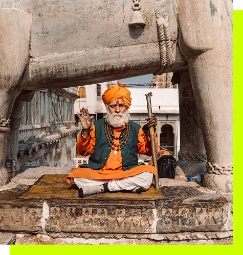 Practice Yoga in its homeland Image