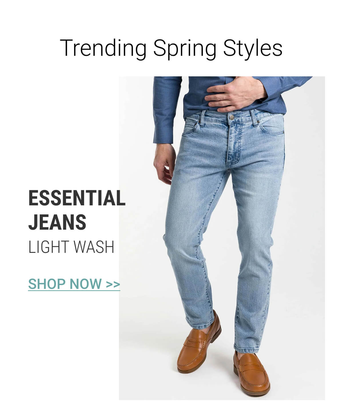 Light Wash Essential Jeans