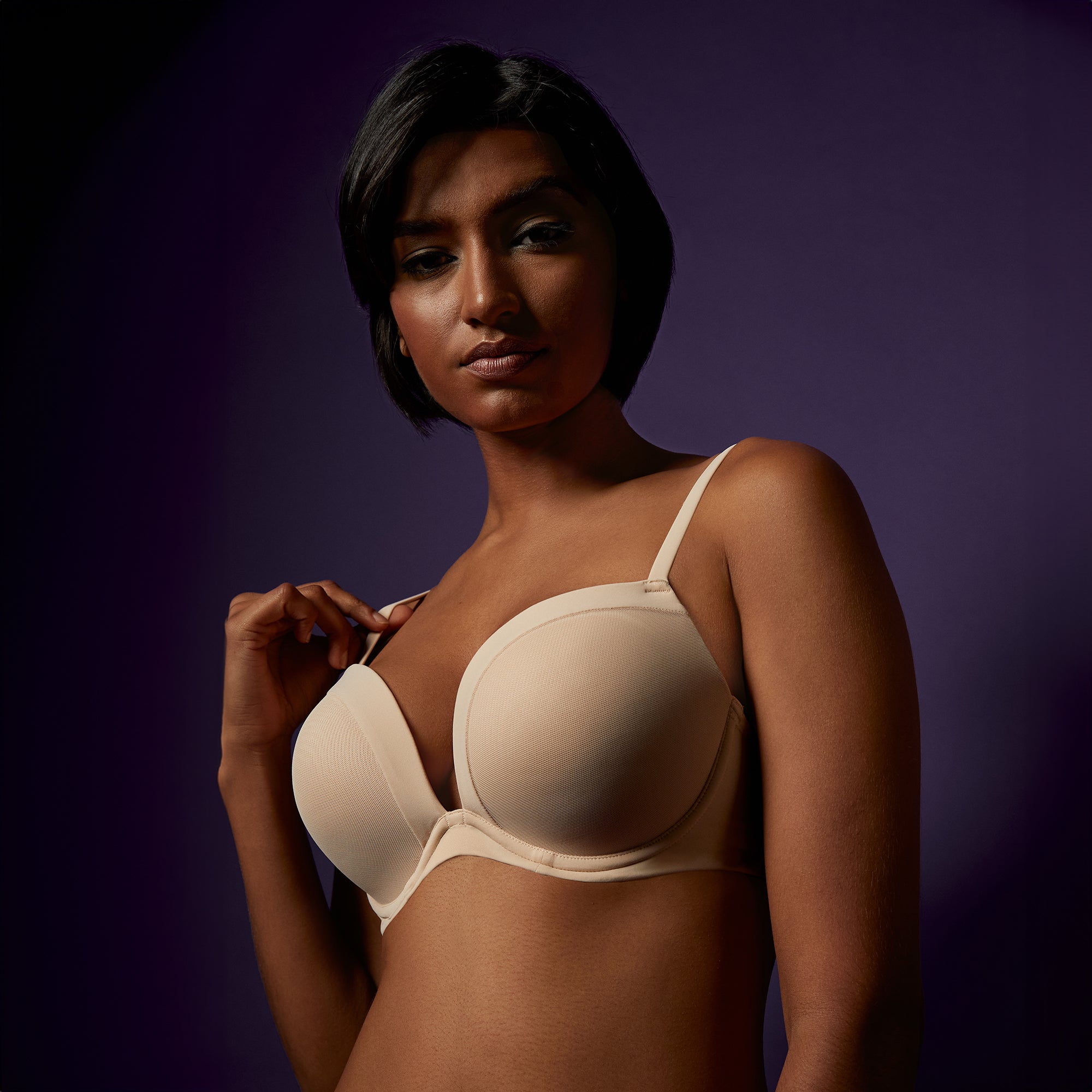 Image of Infinite Possibilities Plunge Bra - Almond