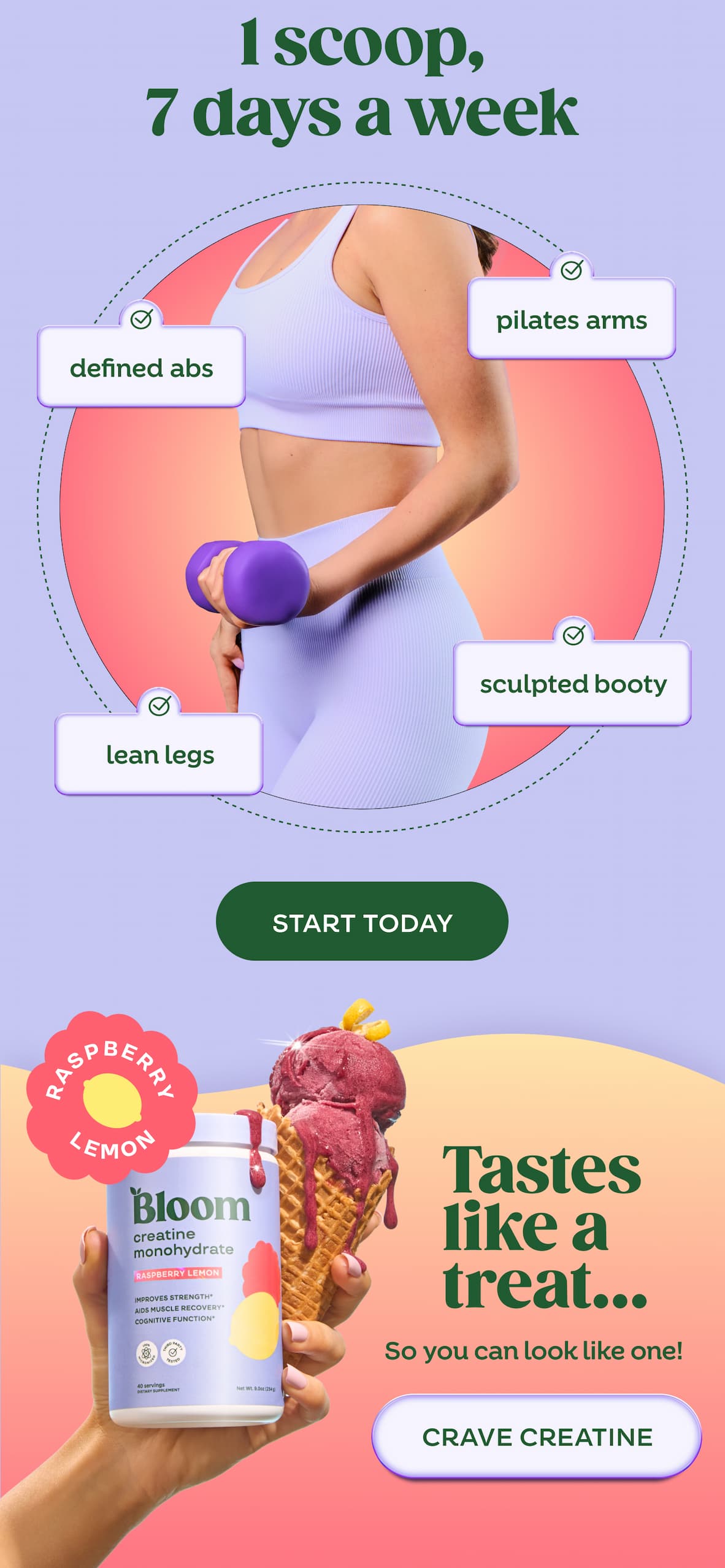 Defined abs, sculpted booty, and more! 