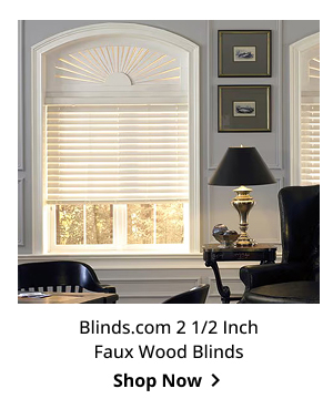 Blinds.com 2 1/2 Inch Faux Wood Blinds | Shop Now >