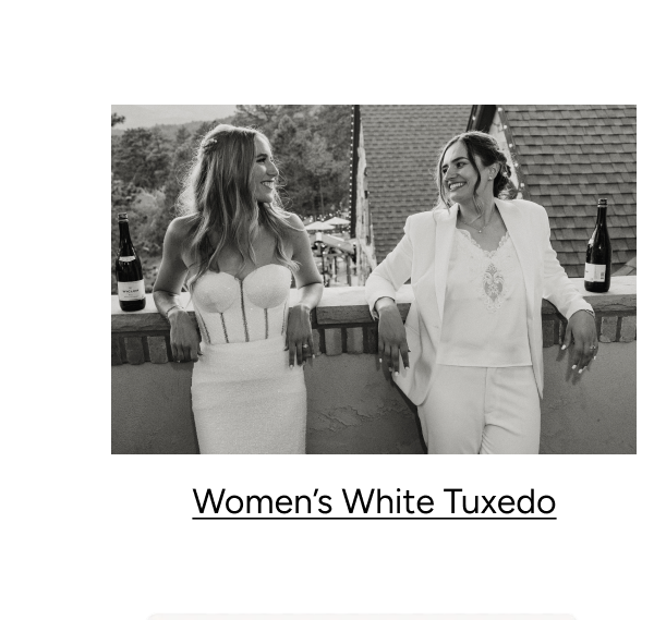 Women's White Tuxdedo, $249 