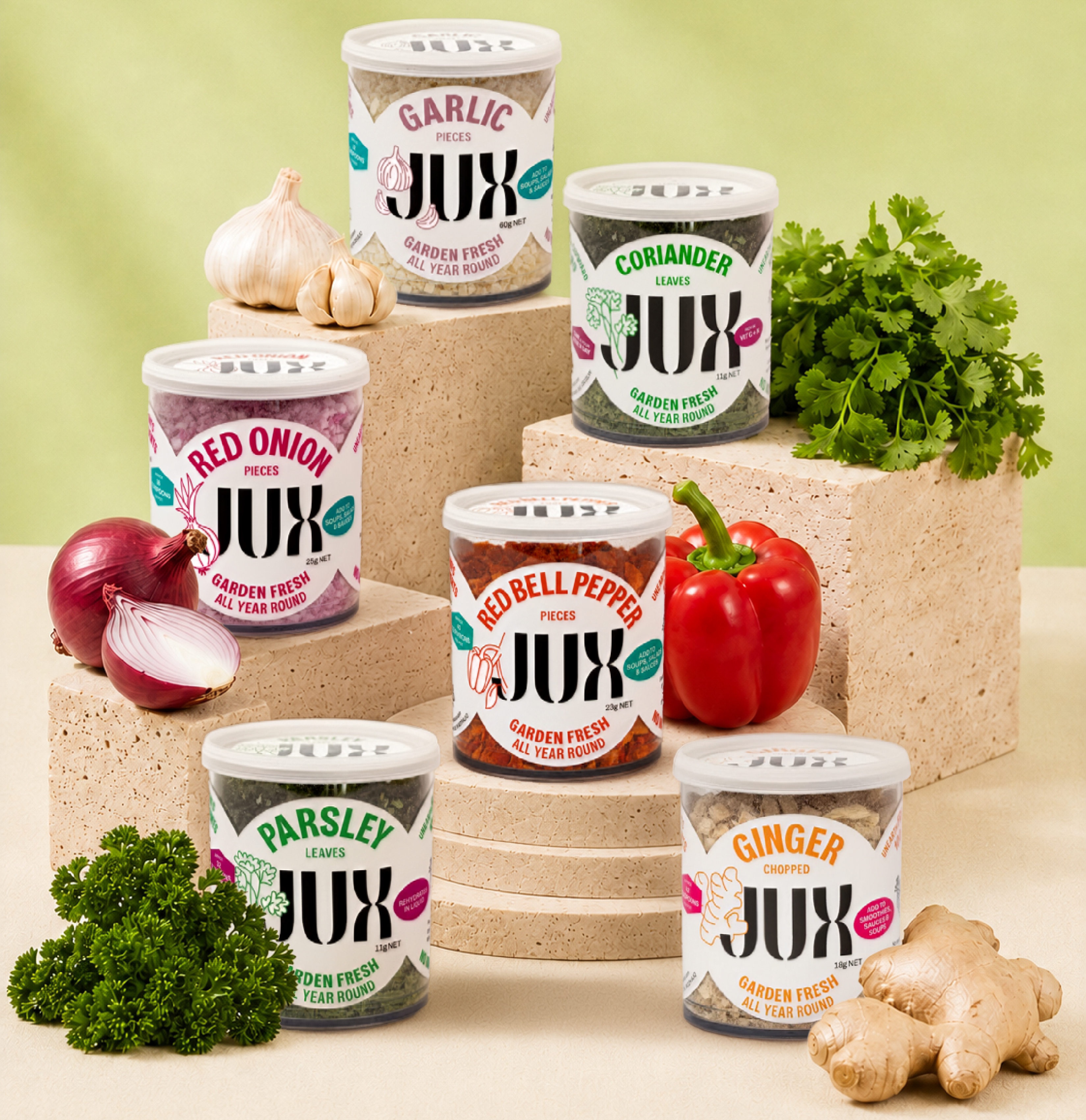 Gif showing different vegetables in bright colours. Copy is saying 'Introducing bundles'.