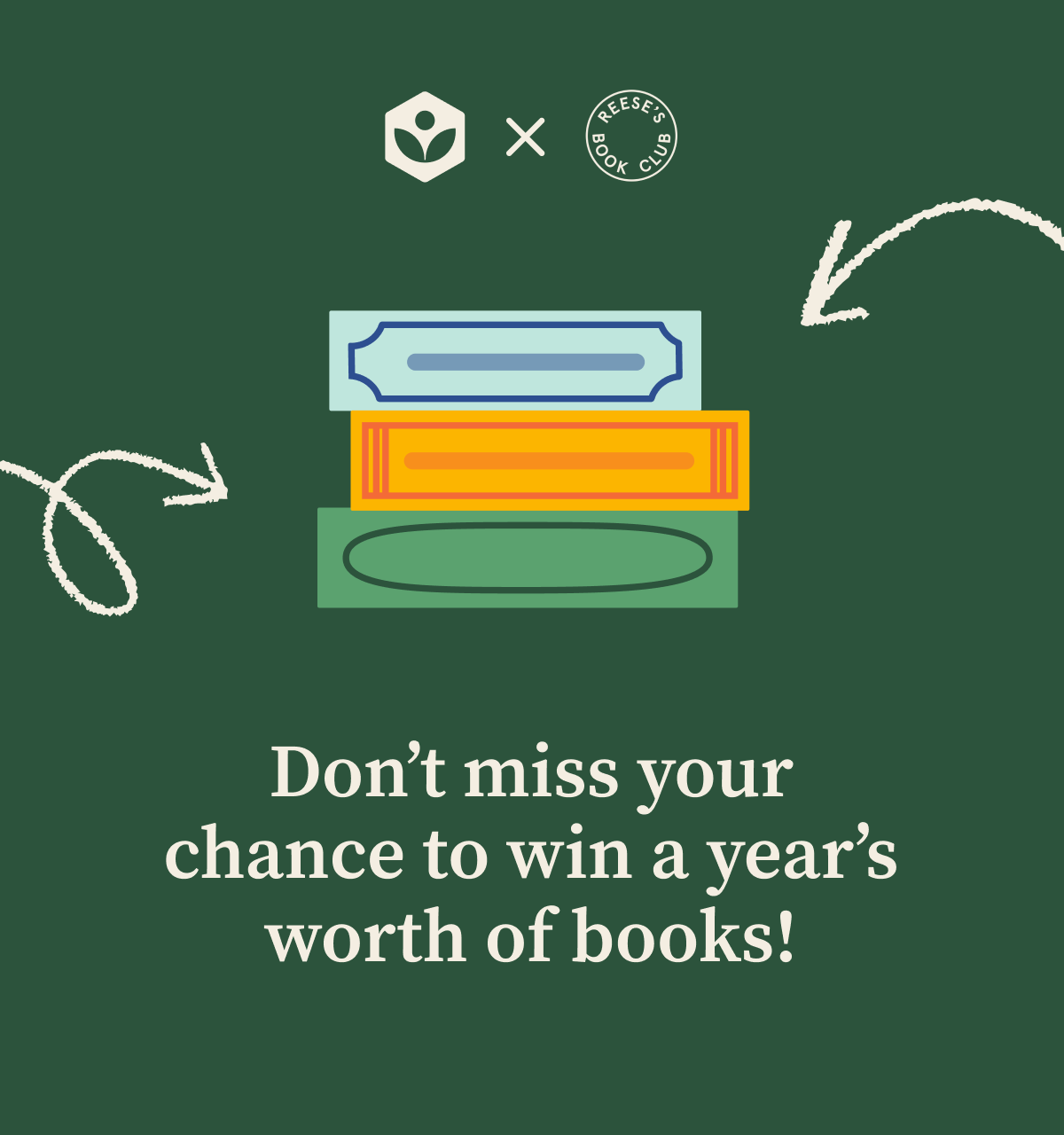 Don’t miss your chance to win a year’s worth of books! 