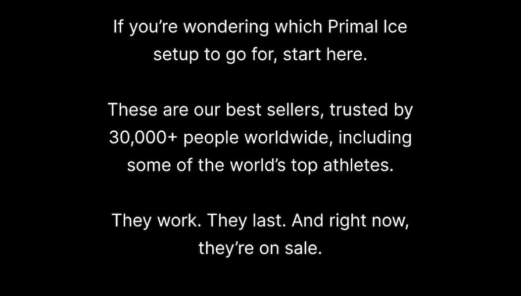 If you’re wondering which Primal Ice setup to go for, start here.