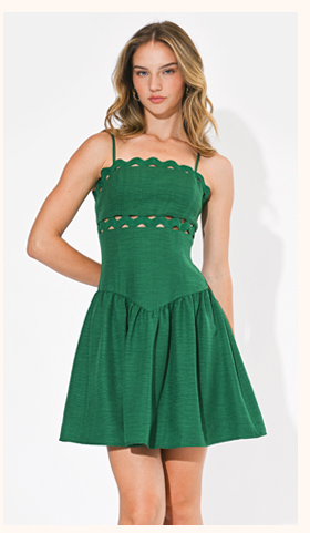 Amila Low Waist Mini Dress