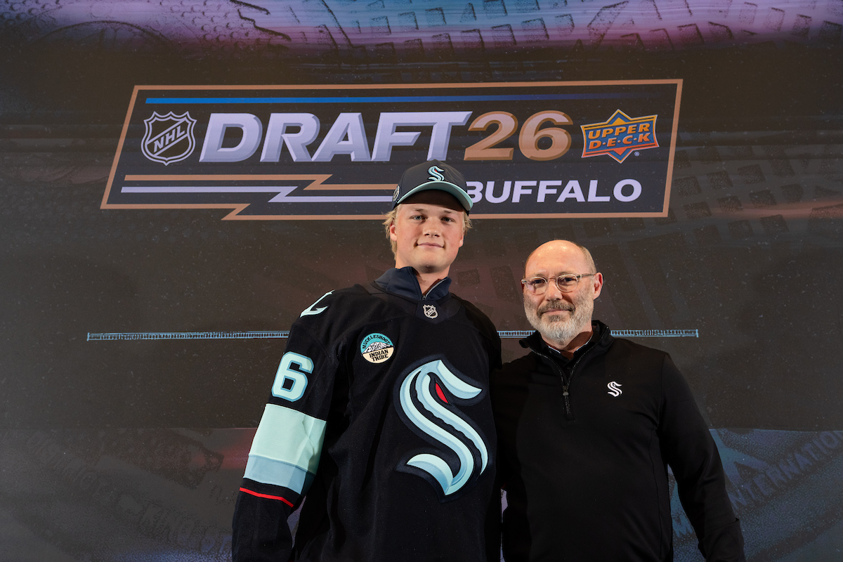 Hawke Huff at the 2026 NHL Draft