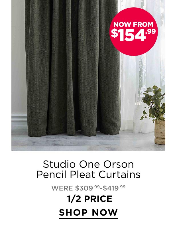 Studio One Studio One Orson Pencil Pleat Curtains