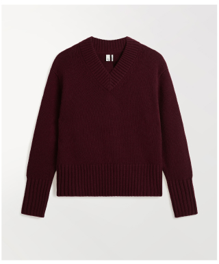 Cashmere Merino V Neck Jumper