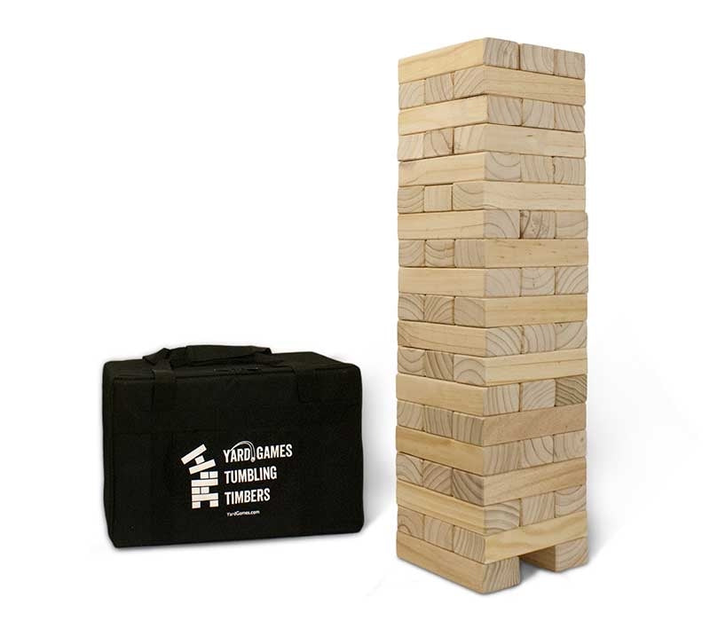 Image of Giant Tumbling Timbers Yard Game Set with Carrying Case