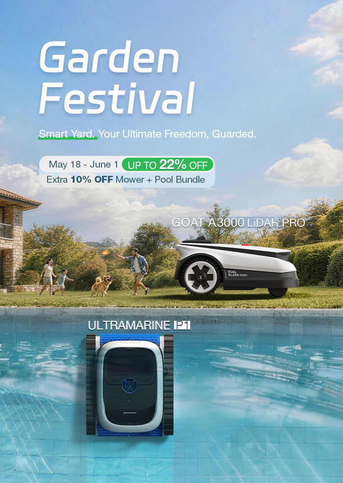 More discount in ECOVACS Garden Festival