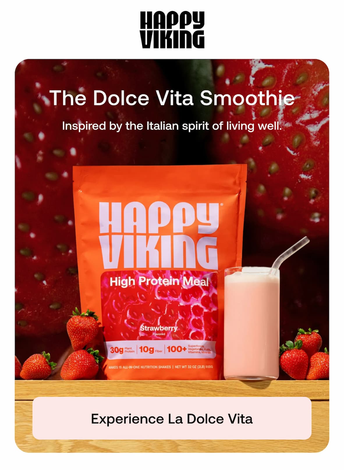 The Dolce Vita Smoothie. EXPERIENCE LA DOLCE VITA