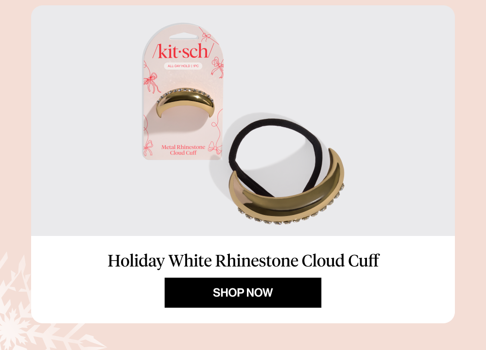 Holiday White Rhinestone Cloud Cuff