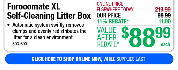 Furooomate XL Self-Cleaning Litter Box - Free Shipping To Store!