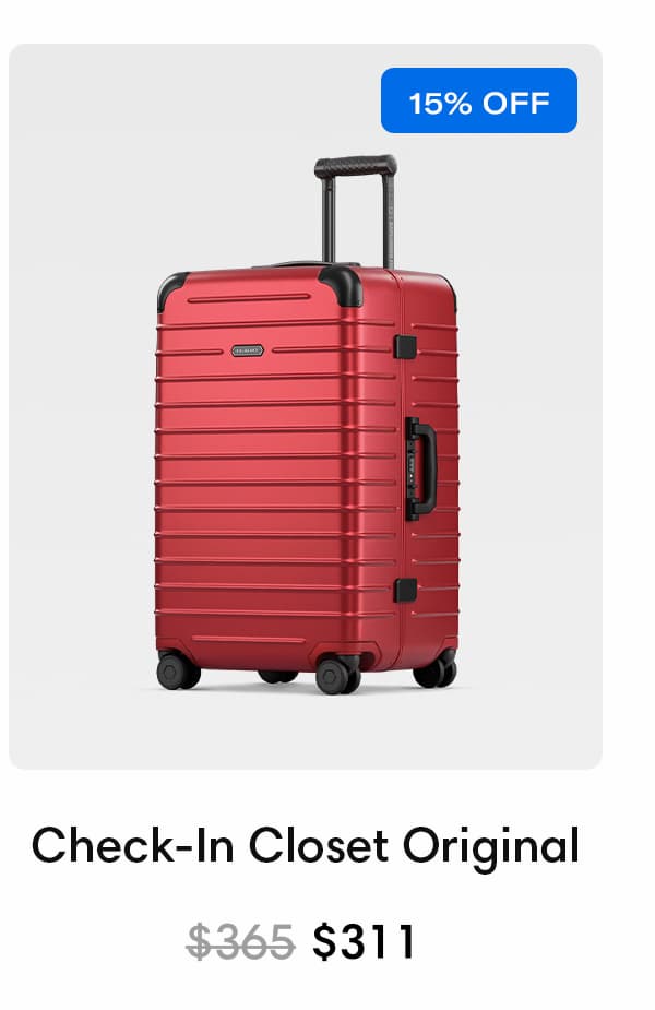 Check-In Closet Original Venetian Red  ($311, 15% off)