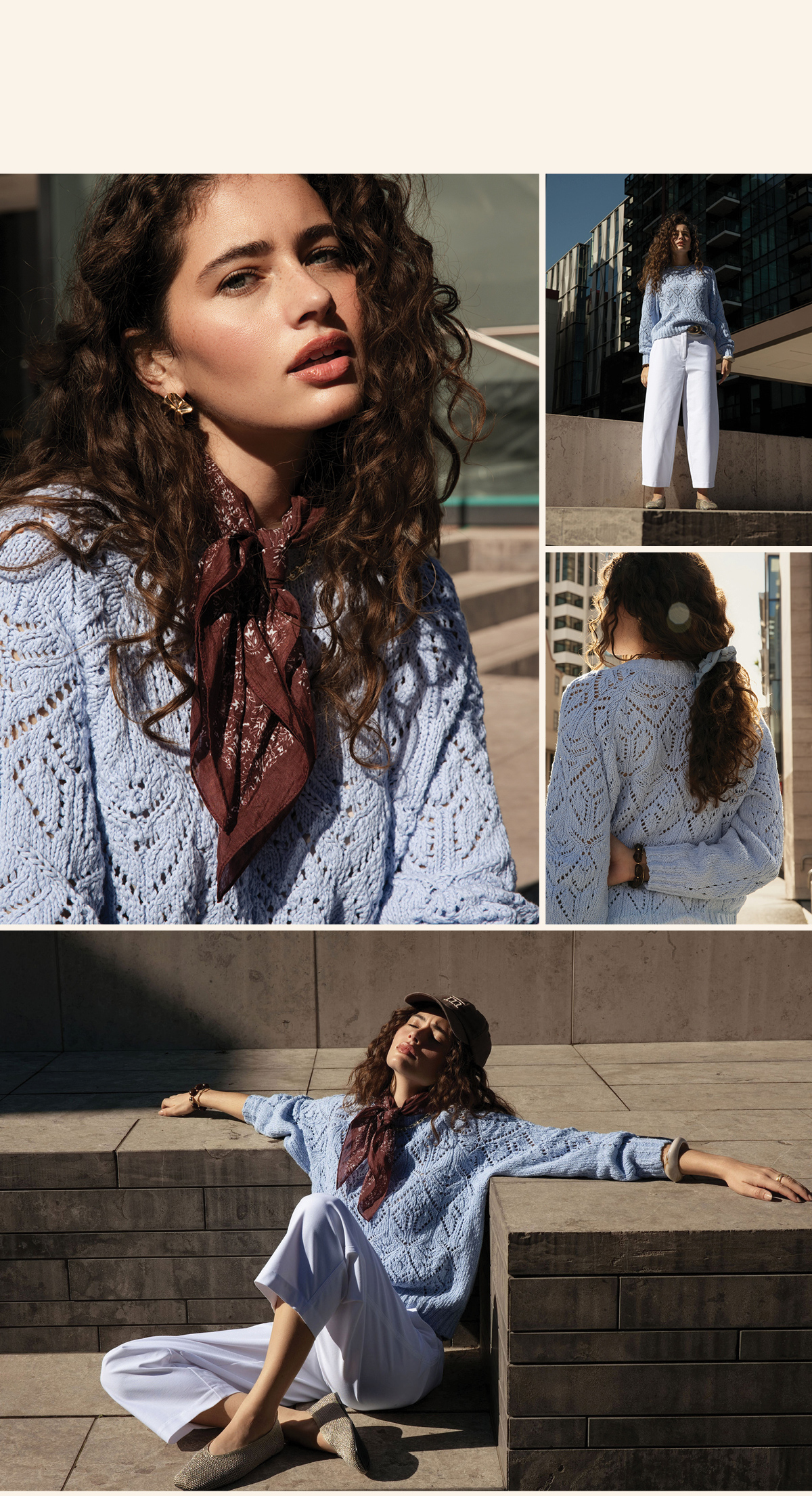 Elaina Knit Detail Sweater