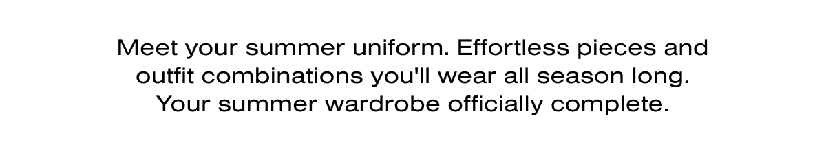 SUMMER UNIFORM