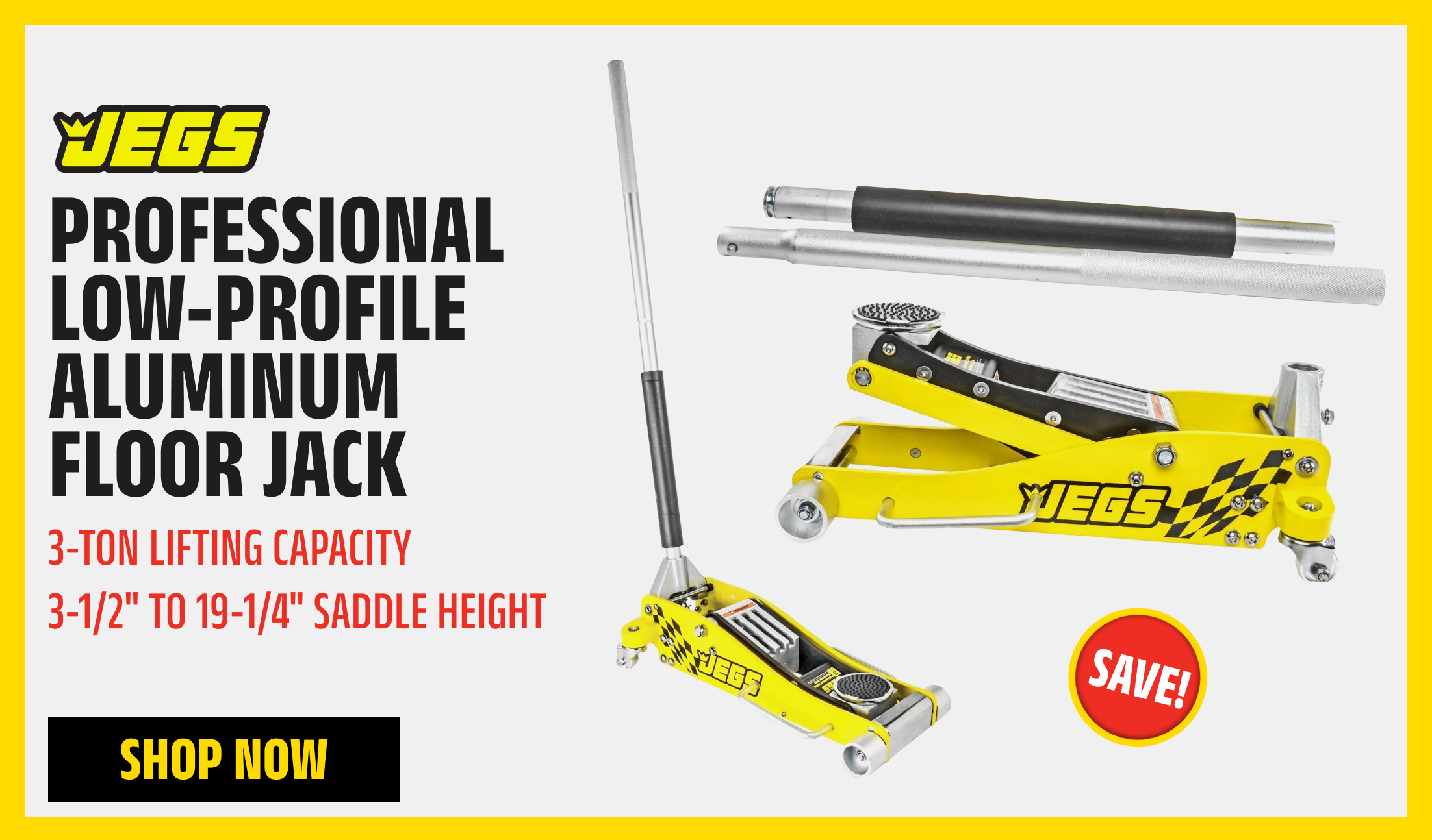 Professional Low-Profile Aluminum Floor Jack