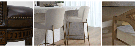 GIF of stylish new barstools - Shop Now