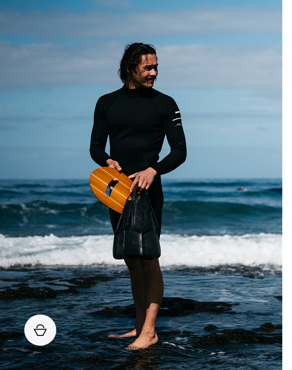 Men's Nieuwland 2mm Yulex® Back Zip Long Sleeve Shorty Wetsuit | Finisterre