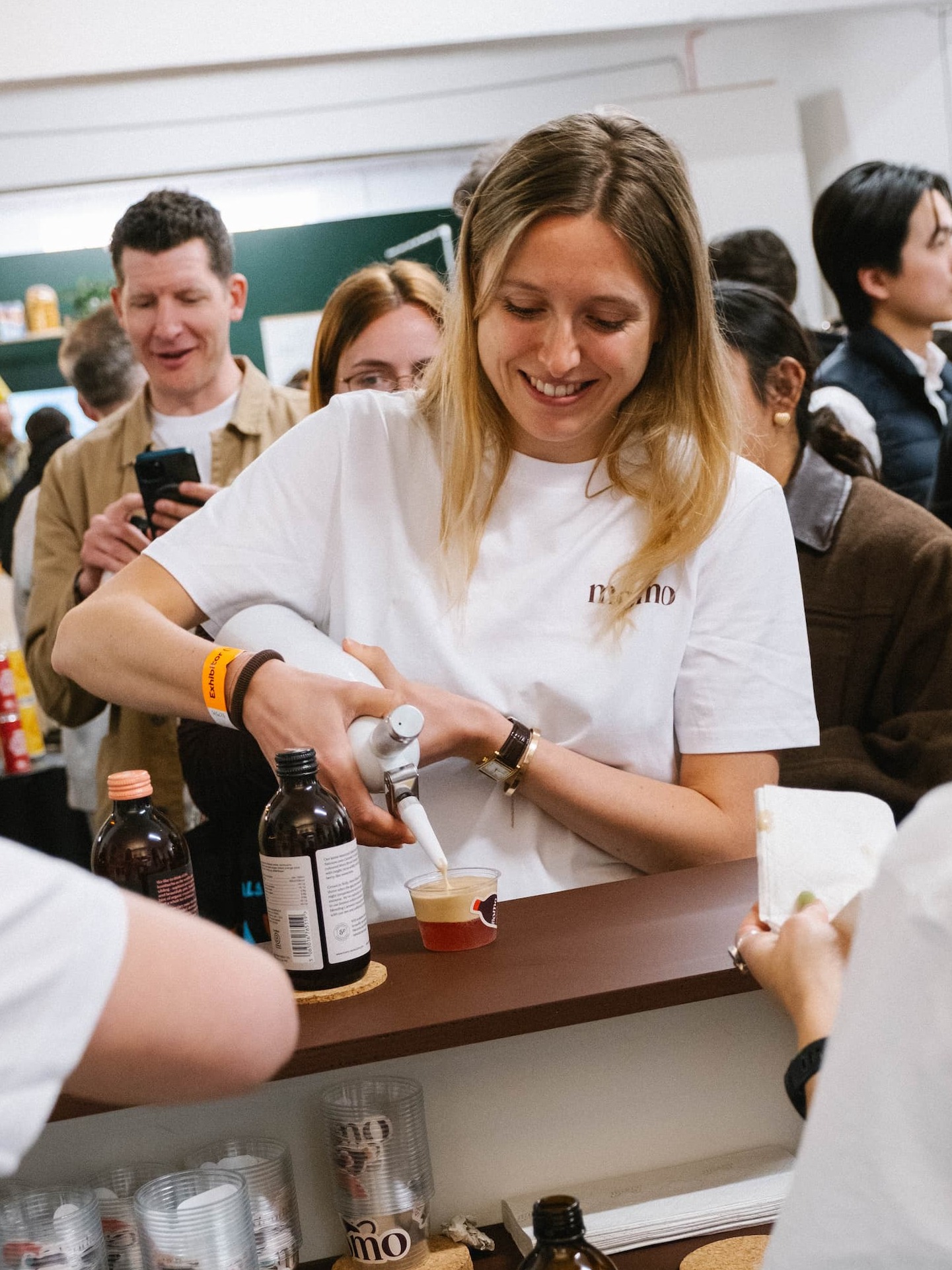 Ella serving up a Blood Orange Macchiato