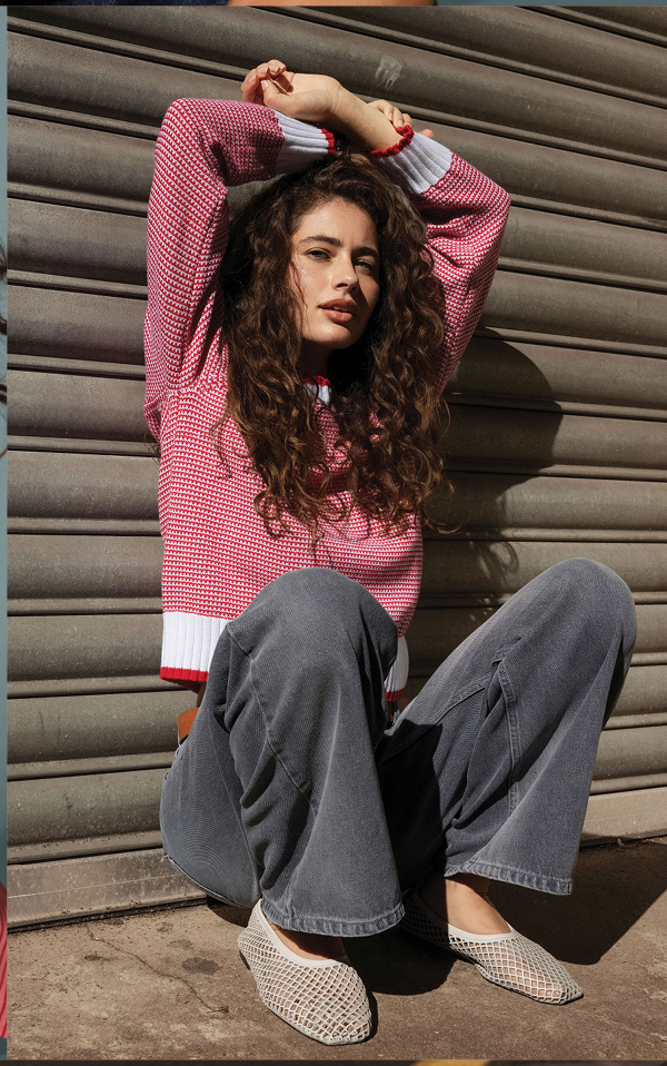 Callie Knit Detail Sweater