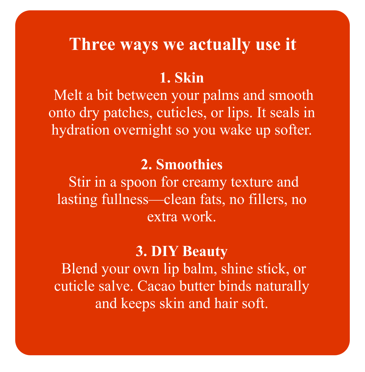 Three ways we actually use it