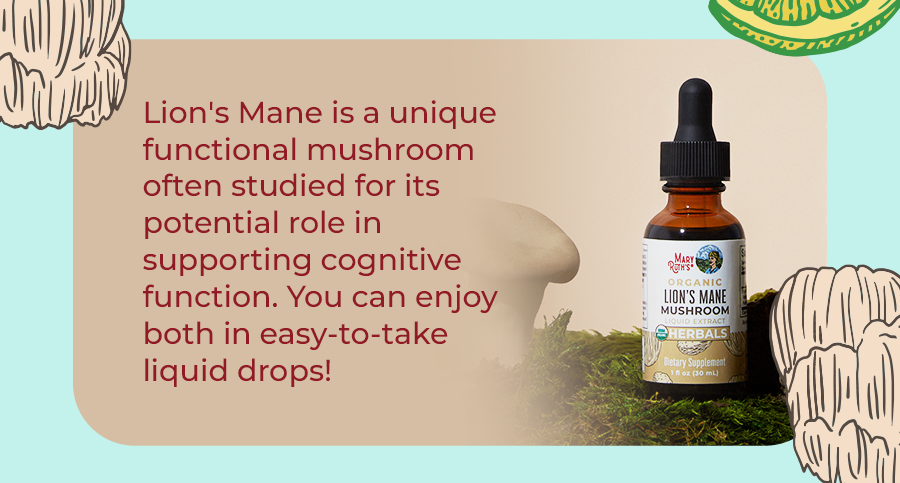 Lion's Mane is a unique functional mushroom