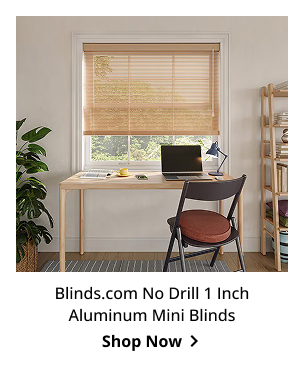 Blinds.com No Drill 1 Inch Aluminum Mini Blinds | Shop Now >