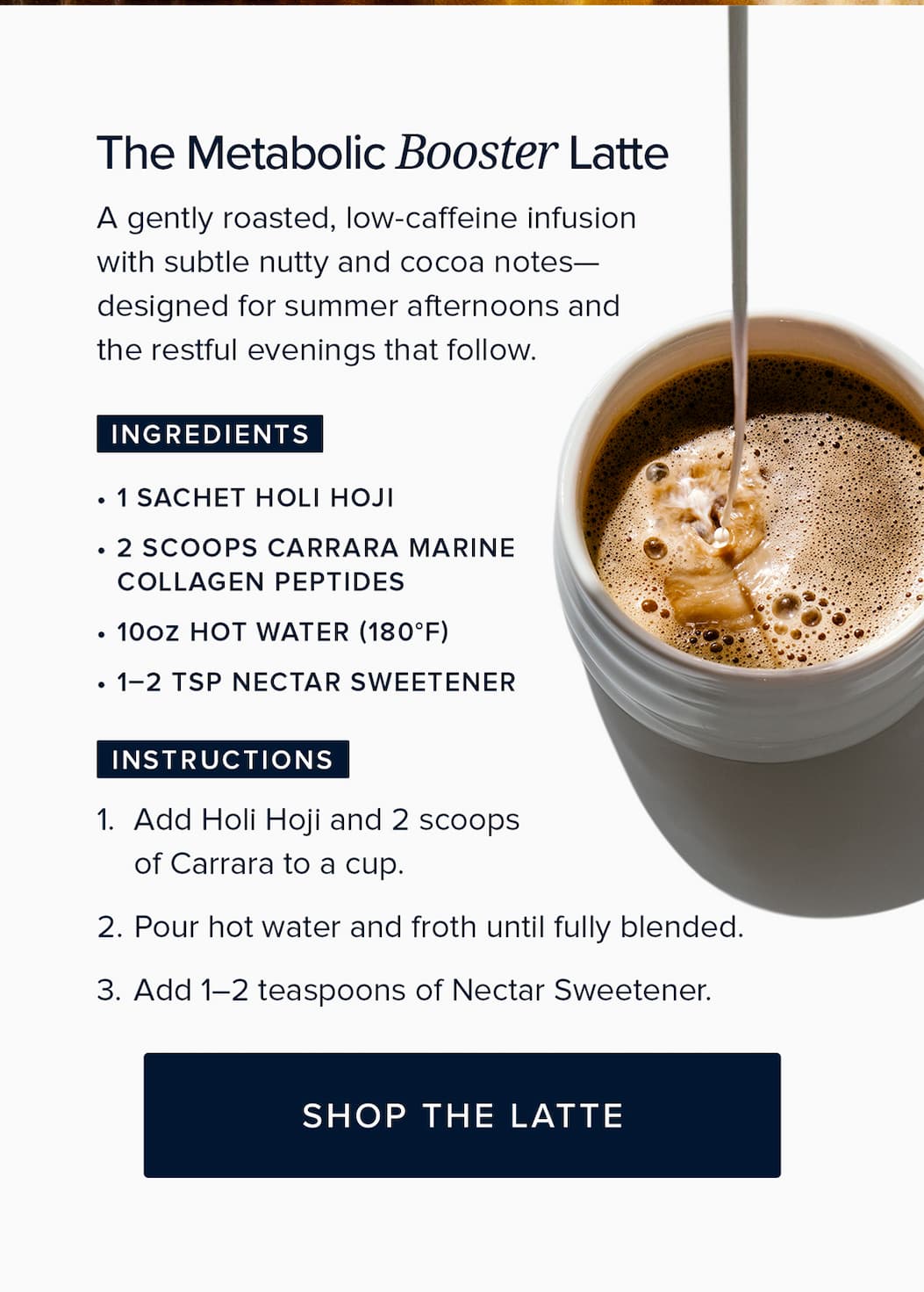 Metabolic Booster Latte