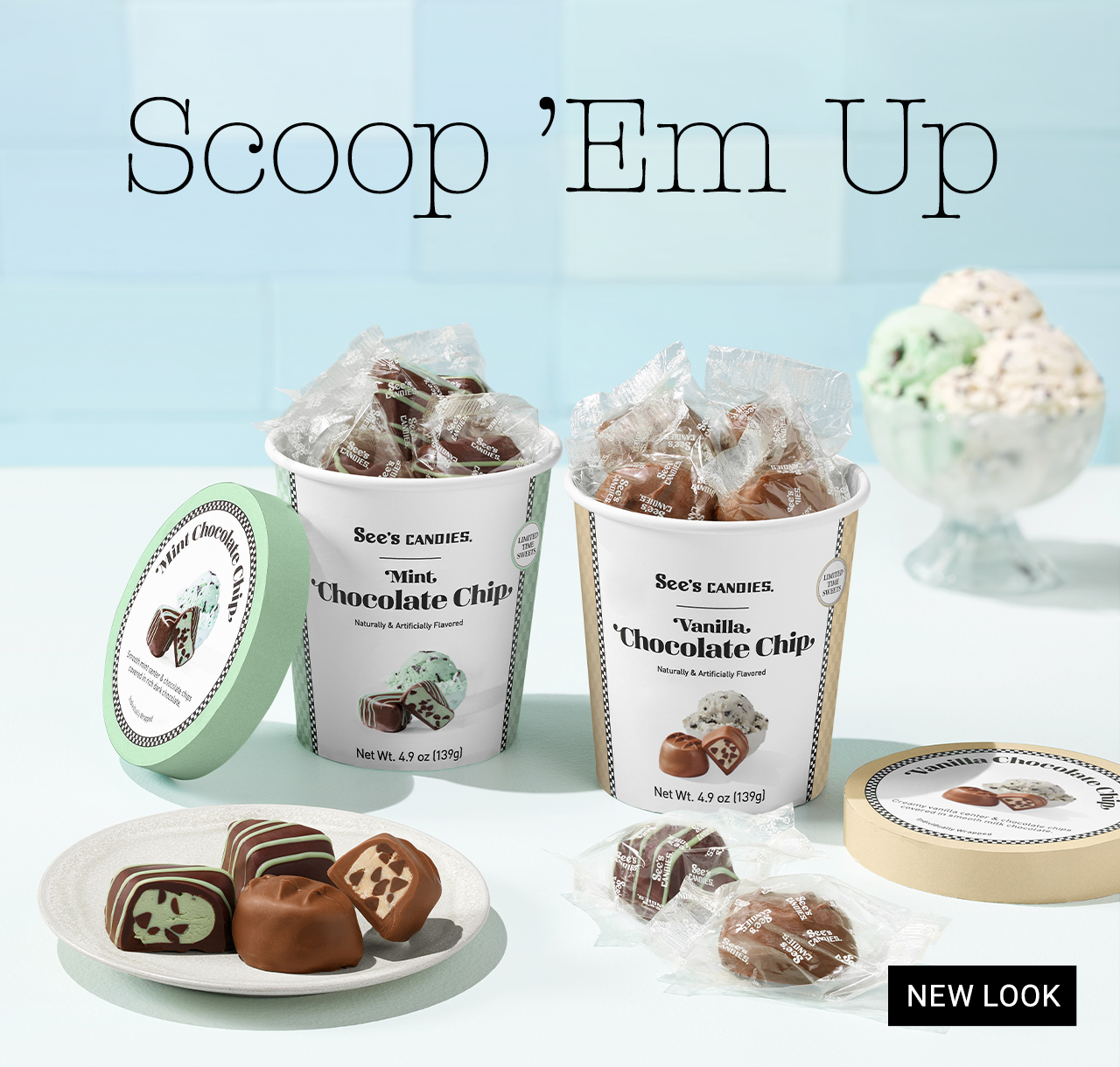 NEW LOOK | Scoop &rsquo;Em Up: Vanilla and Mint Chocolate Chip candies