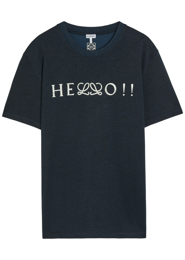 LOEWE Printed cotton T-shirt