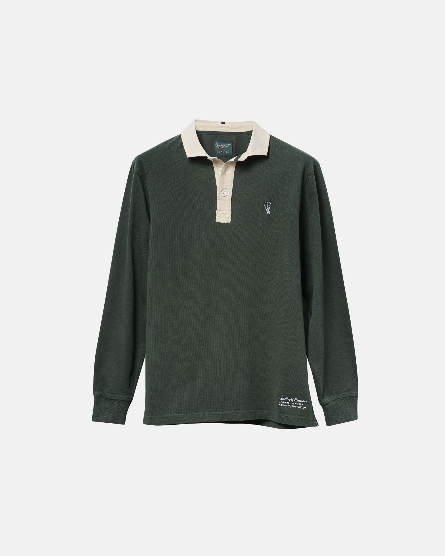 Image of 'Le Rugby' Classique Hunter Green Rugby Shirt